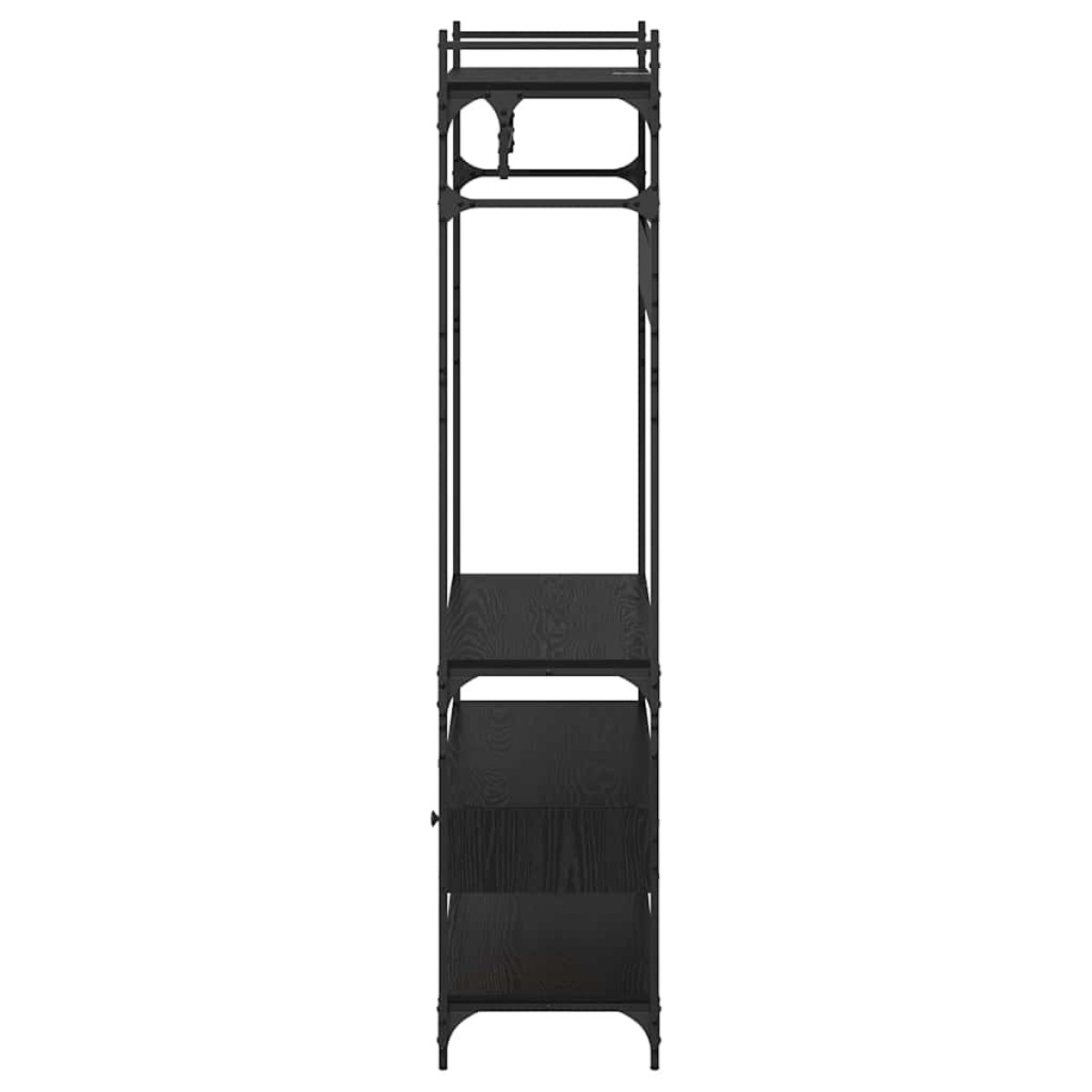 vidaXL Ντουλάπι Μαύρη δρυς 89 x 39 x 184.5 εκ. Επεξεργασμένο Ξύλο