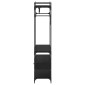 vidaXL Ντουλάπι Μαύρη δρυς 89 x 39 x 184.5 εκ. Επεξεργασμένο Ξύλο