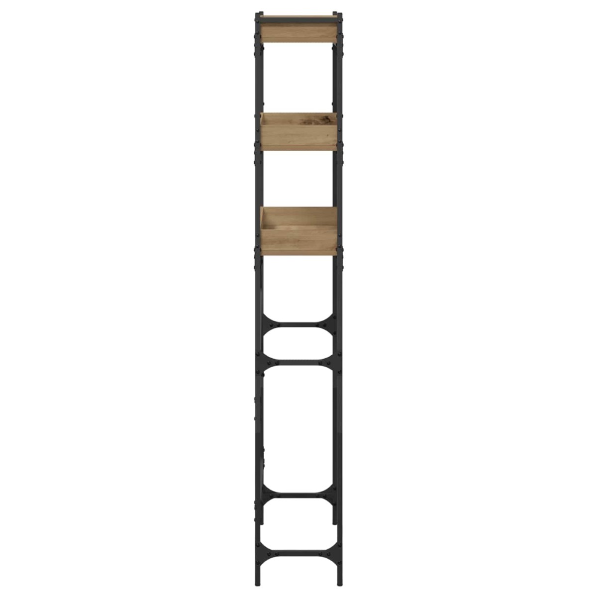 vidaXL Ράφια πλυντηρίου ρούχων με ράφι Artisan Oak 67 x 25 x 163 εκ.