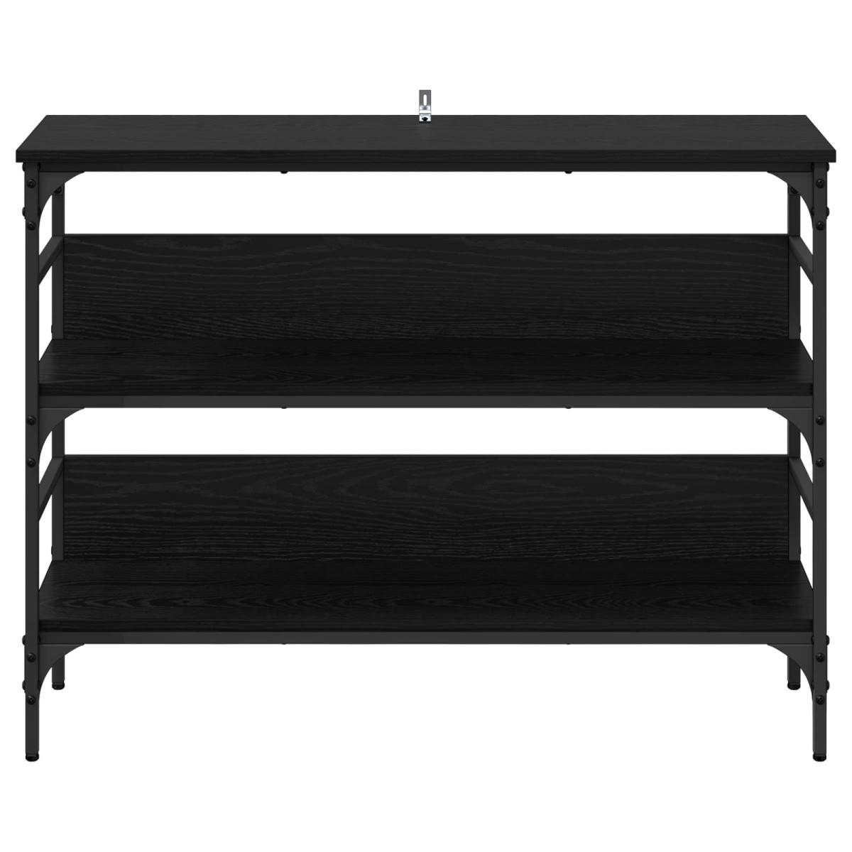 vidaXL Τραπέζι κονσόλας Μαύρη δρυς 100 x 32 x 75 εκ Επεξεργασμένο ξύλο