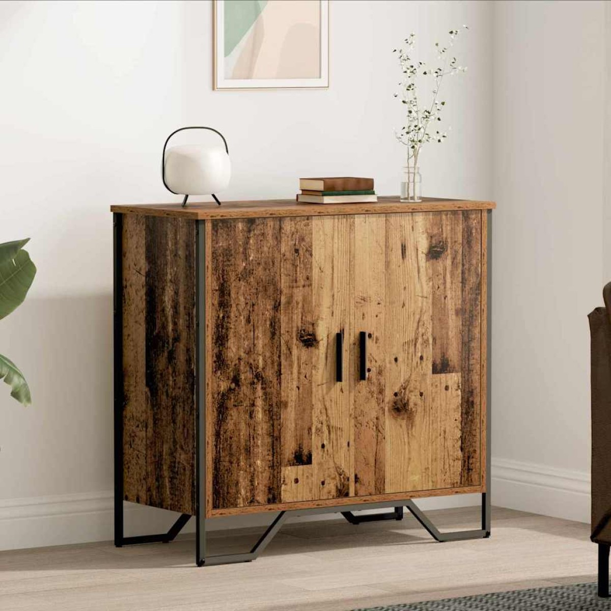vidaXL Πλαϊνό γραφείο Παλιό ξύλο 78 x 35 x 74.5 εκ.