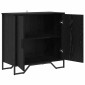 vidaXL Πλαϊνό γραφείο Μαύρη Οξυά 78 x 35 x 74.5 εκ.
