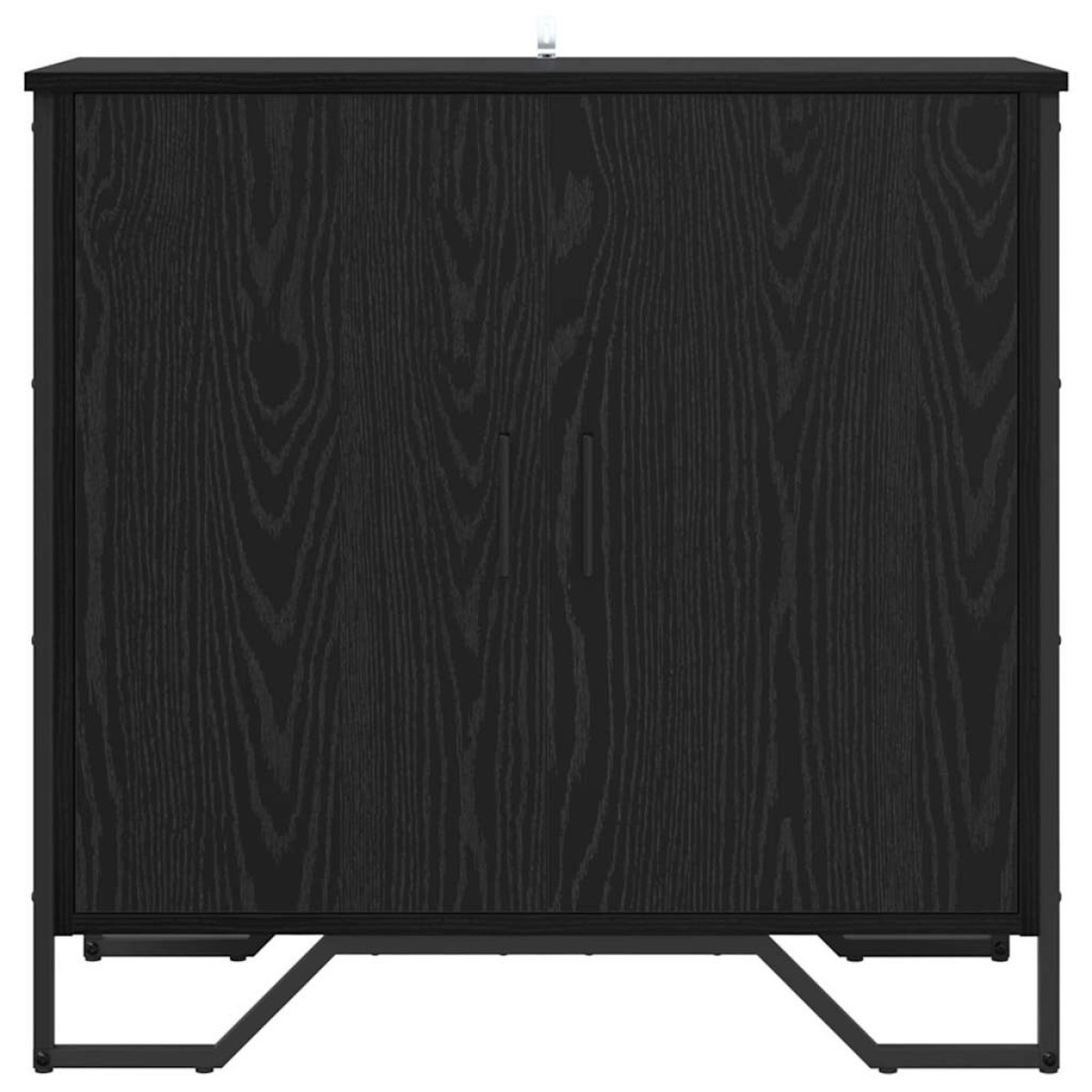 vidaXL Πλαϊνό γραφείο Μαύρη Οξυά 78 x 35 x 74.5 εκ.