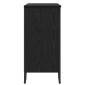 vidaXL Πλαϊνό γραφείο Μαύρη Οξυά 78 x 35 x 74.5 εκ.