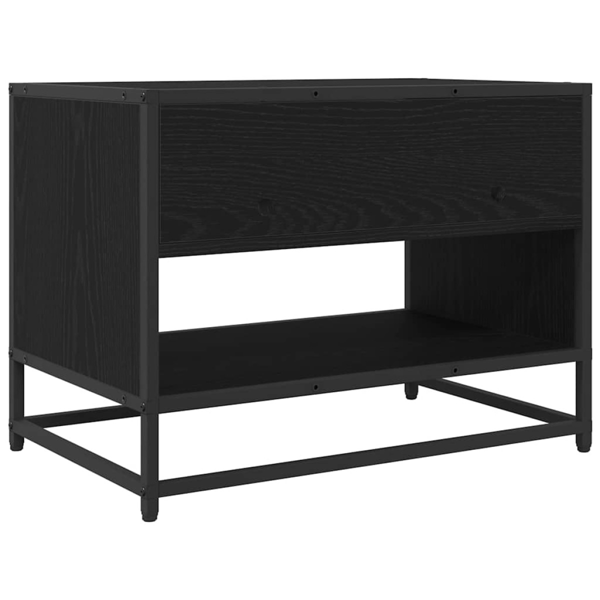 vidaXL Μονάδες TV 61 x 40 x 46 εκ Μαύρη Οξυά Επεξεργασμένο ξύλο