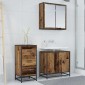 vidaXL Πλαϊνό γραφείο Παλιό ξύλο 35.5 x 35 x76 εκ