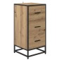 vidaXL Πλαϊνό γραφείο Artisan Oak 35.5 x 35 x76 εκ