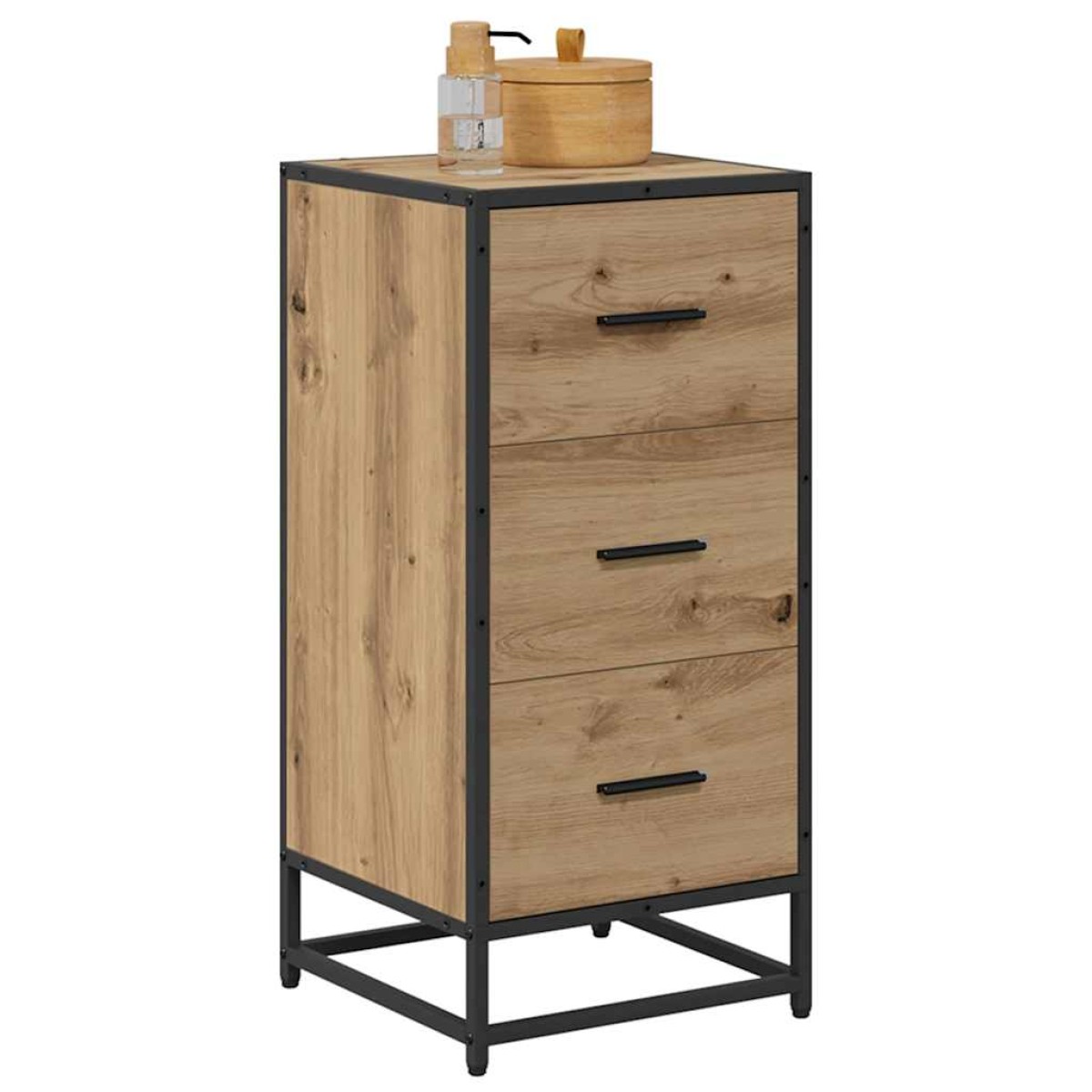 vidaXL Πλαϊνό γραφείο Artisan Oak 35.5 x 35 x76 εκ