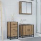 vidaXL Πλαϊνό γραφείο Artisan Oak 35.5 x 35 x76 εκ