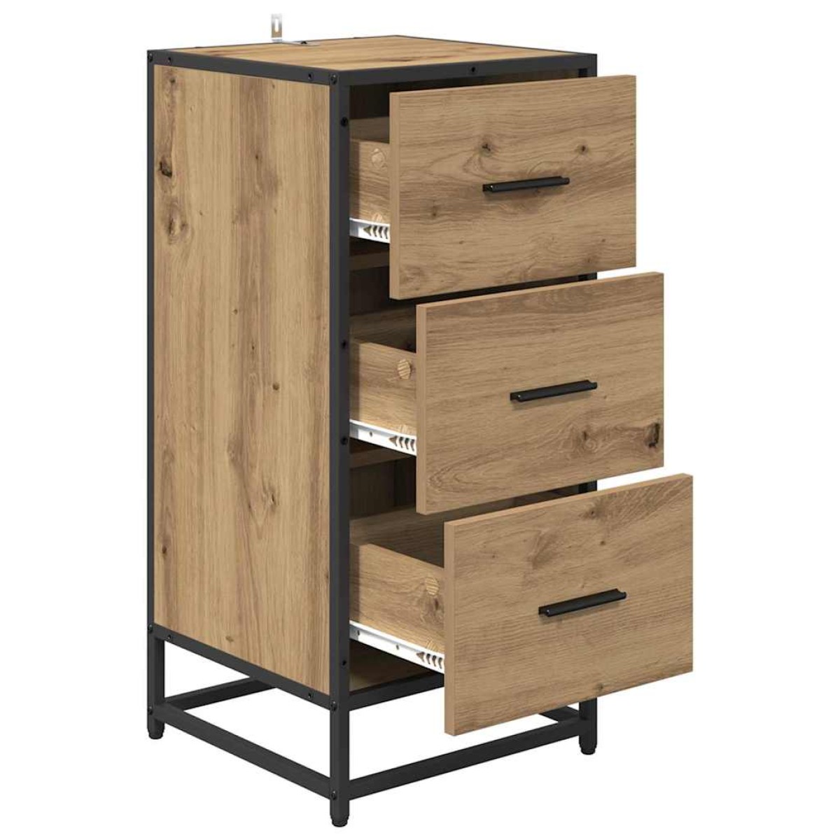 vidaXL Πλαϊνό γραφείο Artisan Oak 35.5 x 35 x76 εκ