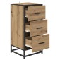 vidaXL Πλαϊνό γραφείο Artisan Oak 35.5 x 35 x76 εκ