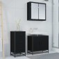 vidaXL Πλαϊνό γραφείο Μαύρη Οξυά 35.5 x 35 x76 εκ