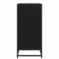 vidaXL Πλαϊνό γραφείο Μαύρη Οξυά 35.5 x 35 x76 εκ