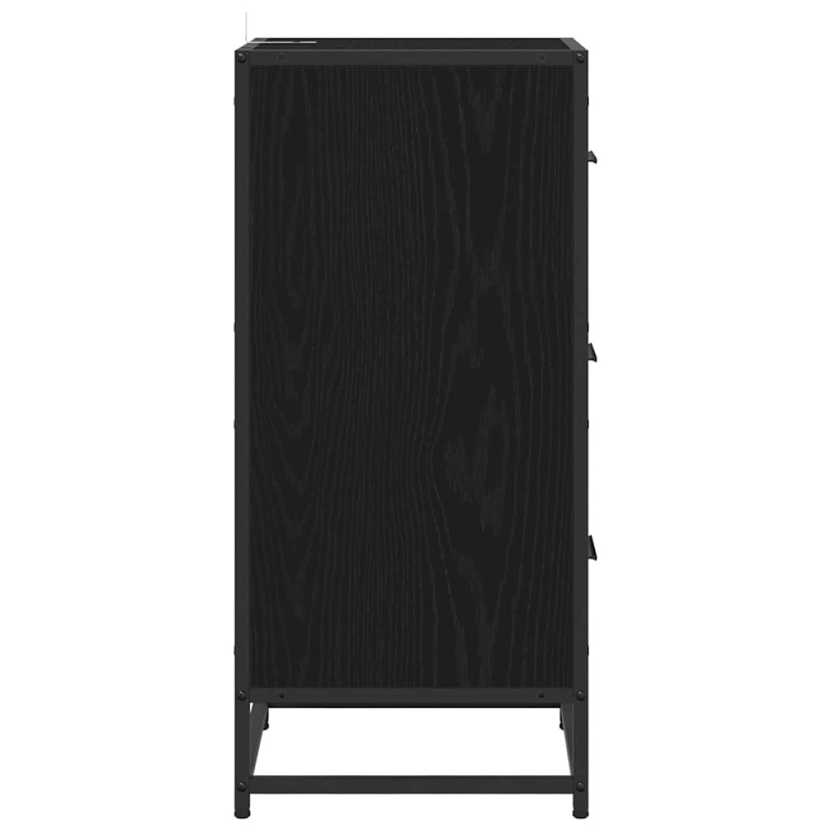 vidaXL Πλαϊνό γραφείο Μαύρη Οξυά 35.5 x 35 x76 εκ