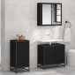 vidaXL Πλαϊνό γραφείο Μαύρη Οξυά 35.5 x 35 x76 εκ