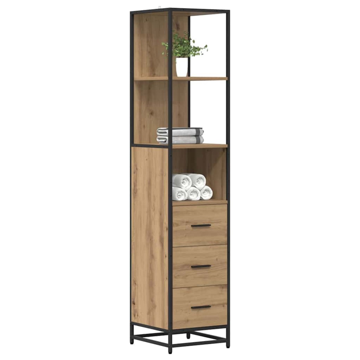 vidaXL Σετ Επίπλων Μπάνιου Artisan Oak 35 x 37,5 x 166 εκ.