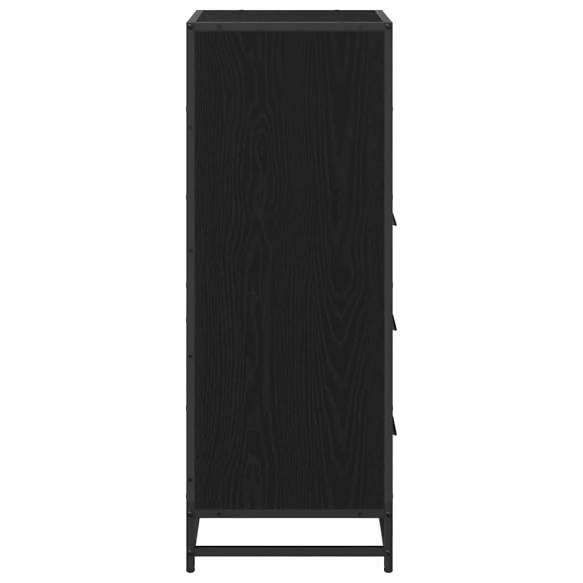 vidaXL Σετ Επίπλων Μπάνιου Μαύρη Οξυά 35 x 37,5 x 100 εκ.