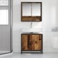 vidaXL Ντουλάπα Νιπτήρα Mπάνιου Παλιό Ξύλο 65 x 33 x 60 εκ