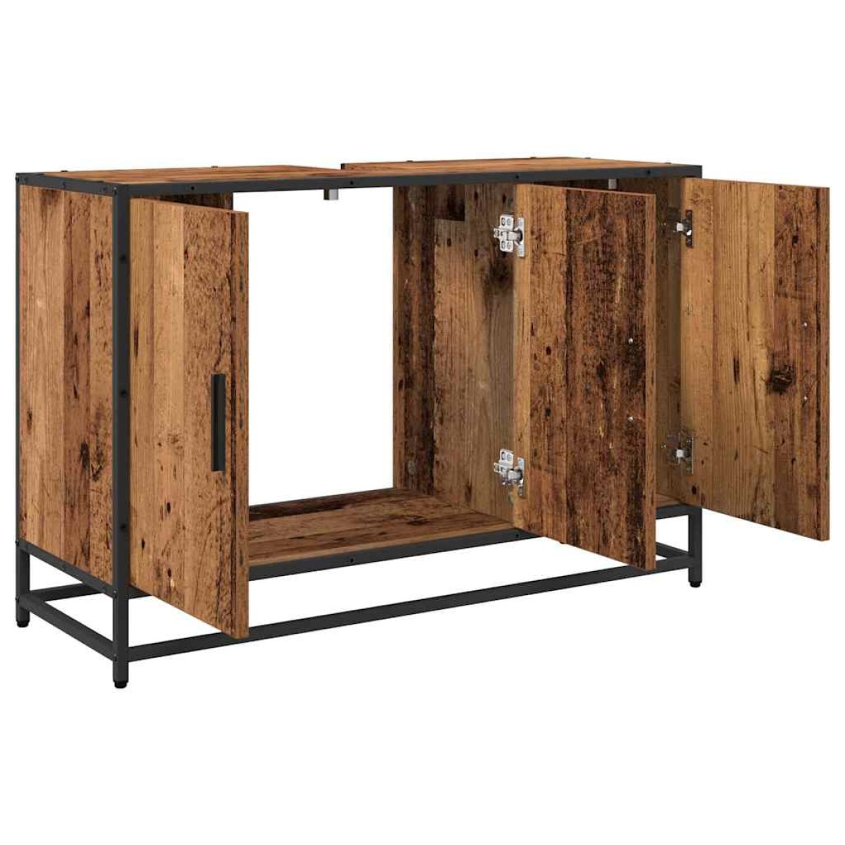 vidaXL Ντουλάπι Μπάνιου Παλιό Ξύλο 90 x 33 x 60 εκ. Επεξεργασμένο Ξύλο