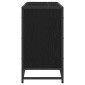 vidaXL Ντουλάπι Μπάνιου Μαύρη Οξυά 90 x 33 x 60 εκ. Επεξεργασμένο Ξύλο