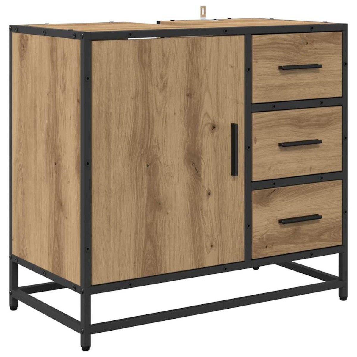 vidaXL Ντουλάπι Μπάνιου Artisan Oak 65 x 33 x 60 εκ Επεξεργασμένο Ξύλο