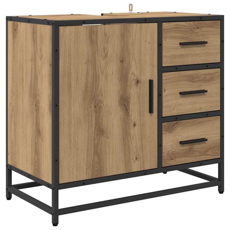 vidaXL Ντουλάπι Μπάνιου Artisan Oak 65 x 33 x 60 εκ Επεξεργασμένο Ξύλο