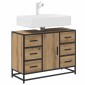 vidaXL Ντουλάπι Μπάνιου Artisan Oak 80 x 33 x 60 εκ Επεξεργασμένο Ξύλο