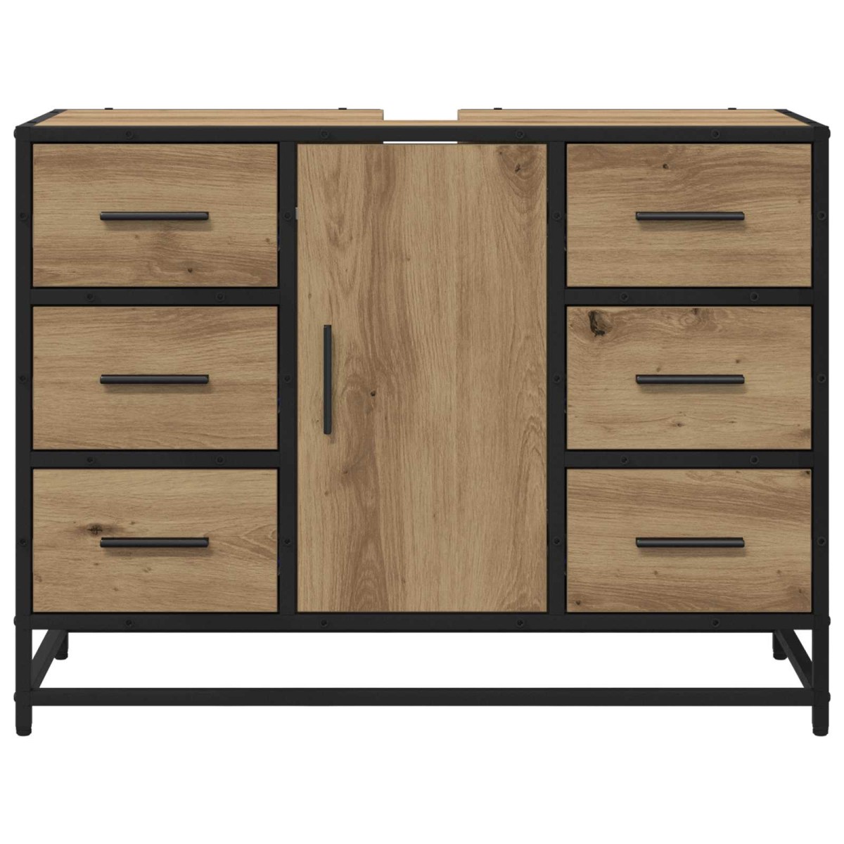 vidaXL Ντουλάπι Μπάνιου Artisan Oak 80 x 33 x 60 εκ Επεξεργασμένο Ξύλο