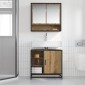 vidaXL Ντουλάπι Μπάνιου Artisan Oak 65 x 33 x 60 εκ Επεξεργασμένο Ξύλο