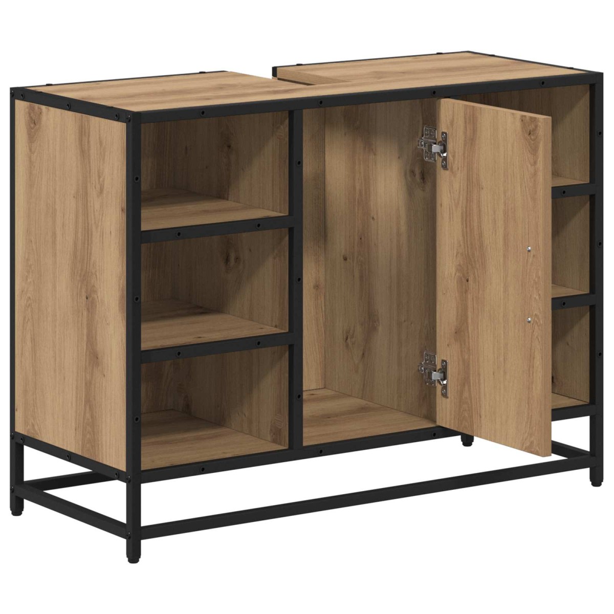 vidaXL Ντουλάπι Μπάνιου Artisan Oak 80 x 33 x 60 εκ Επεξεργασμένο Ξύλο