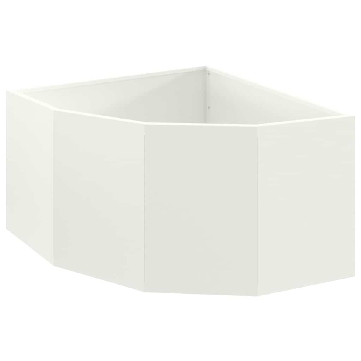 vidaXL Γωνιακό Ροδόδεντρο Λευκό 60 x 60 x 35 cm Ατσάλι