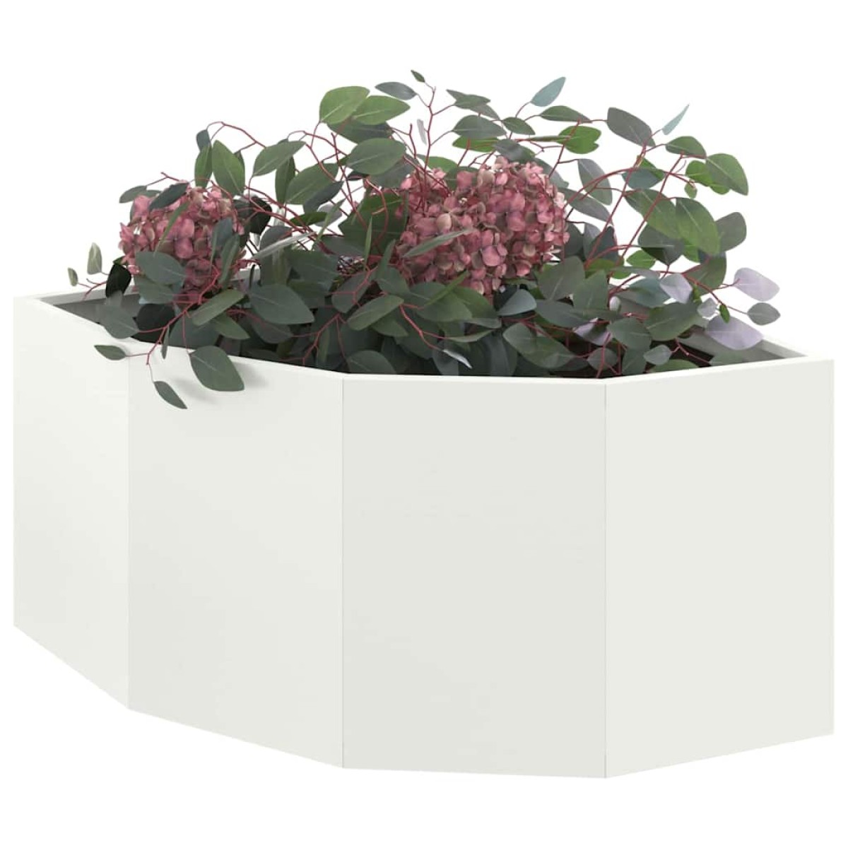 vidaXL Γωνιακό Ροδόδεντρο Λευκό 60 x 60 x 35 cm Ατσάλι