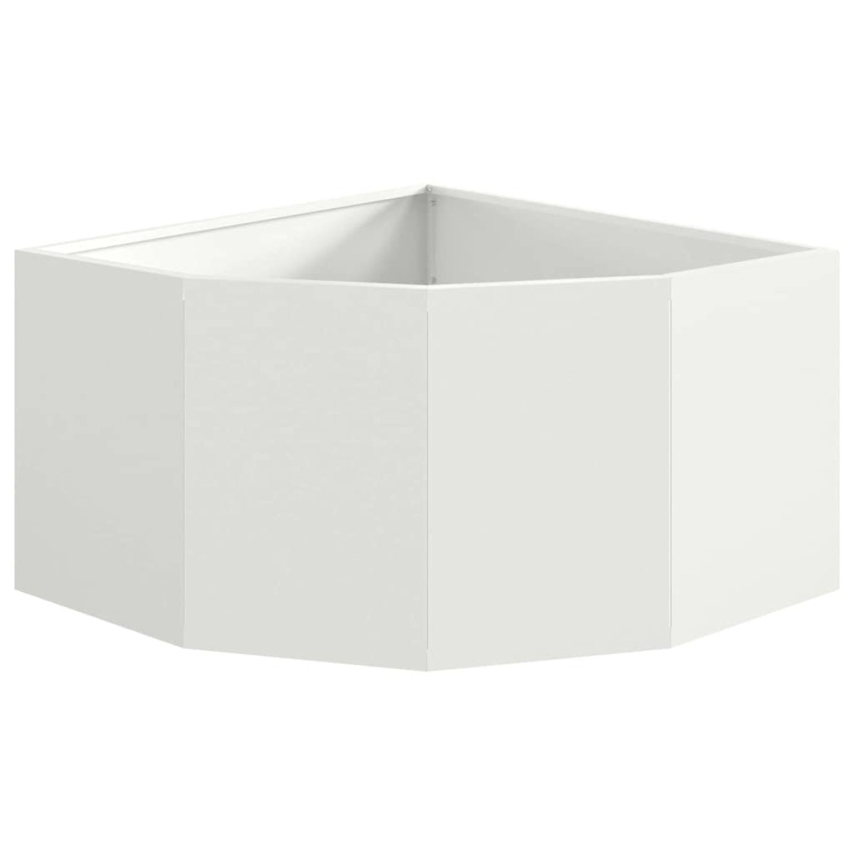 vidaXL Γωνιακό Ροδόδεντρο Λευκό 60 x 60 x 35 cm Ατσάλι