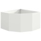 vidaXL Γωνιακό Ροδόδεντρο Λευκό 60 x 60 x 35 cm Ατσάλι