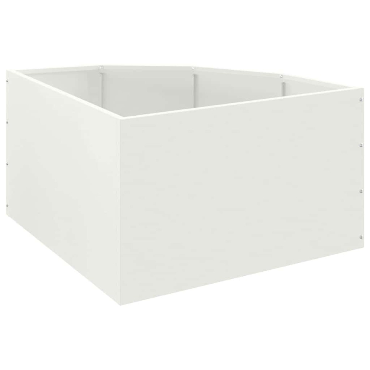 vidaXL Γωνιακό Ροδόδεντρο Λευκό 60 x 60 x 35 cm Ατσάλι