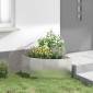 vidaXL Γωνιακό Ροδόδεντρο Ασημί 60 x 60 x 35 cm Ανοξείδωτο ατσάλι