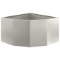 vidaXL Γωνιακό Ροδόδεντρο Ασημί 60 x 60 x 35 cm Ανοξείδωτο ατσάλι