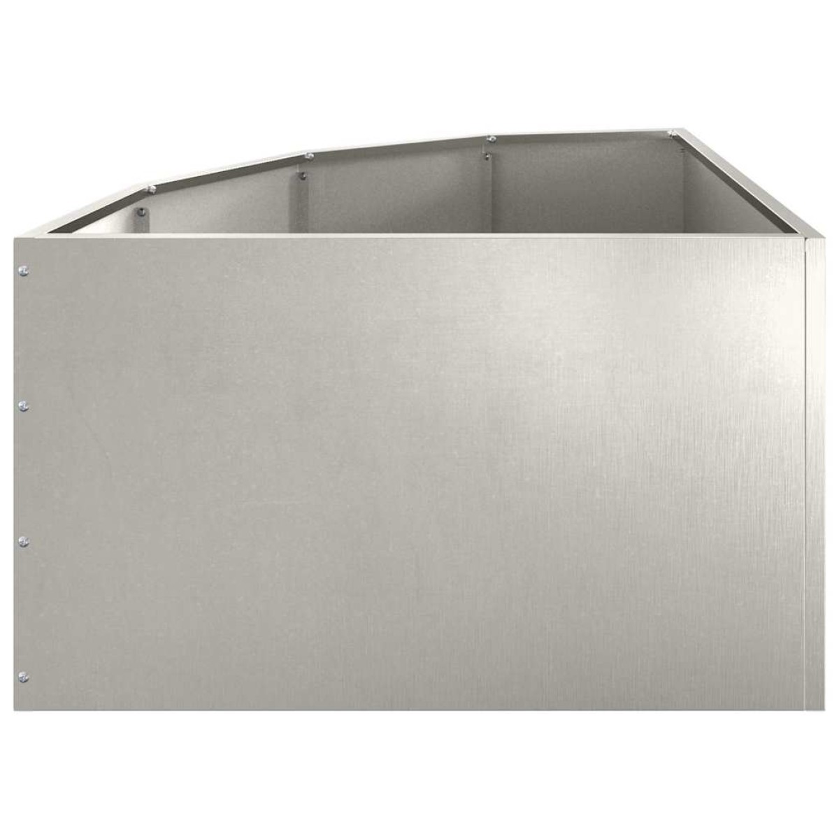vidaXL Γωνιακό Ροδόδεντρο Ασημί 60 x 60 x 35 cm Ανοξείδωτο ατσάλι