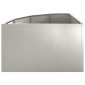 vidaXL Γωνιακό Ροδόδεντρο Ασημί 60 x 60 x 35 cm Ανοξείδωτο ατσάλι