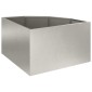 vidaXL Γωνιακό Ροδόδεντρο Ασημί 60 x 60 x 35 cm Ανοξείδωτο ατσάλι