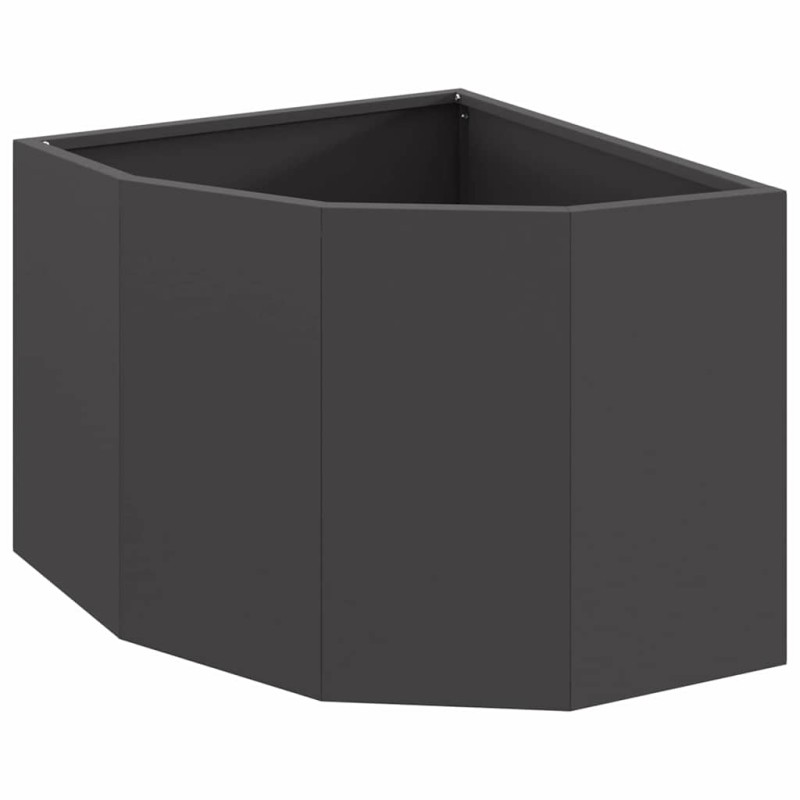 vidaXL Γωνιακό Ροδόδεντρο Μαύρο 45 x 45 x 35 cm Ατσάλι