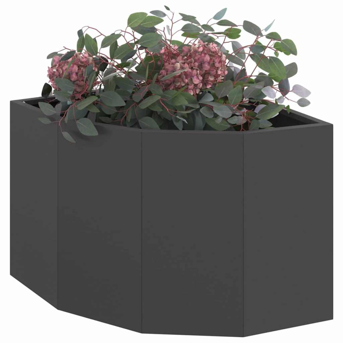 vidaXL Γωνιακό Ροδόδεντρο Μαύρο 45 x 45 x 35 cm Ατσάλι