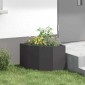 vidaXL Γωνιακό Ροδόδεντρο Μαύρο 45 x 45 x 35 cm Ατσάλι
