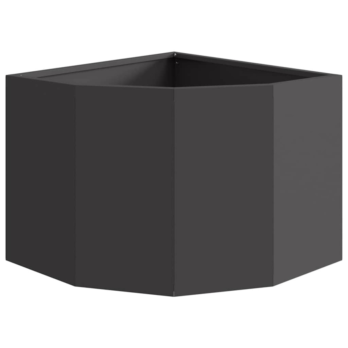 vidaXL Γωνιακό Ροδόδεντρο Μαύρο 45 x 45 x 35 cm Ατσάλι