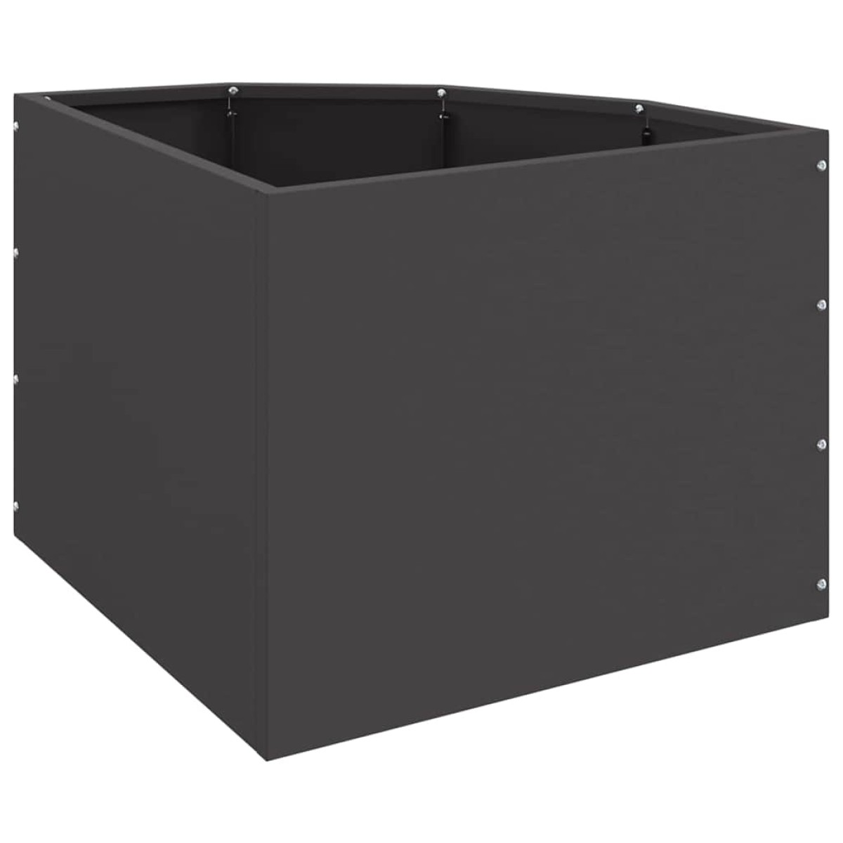 vidaXL Γωνιακό Ροδόδεντρο Μαύρο 45 x 45 x 35 cm Ατσάλι