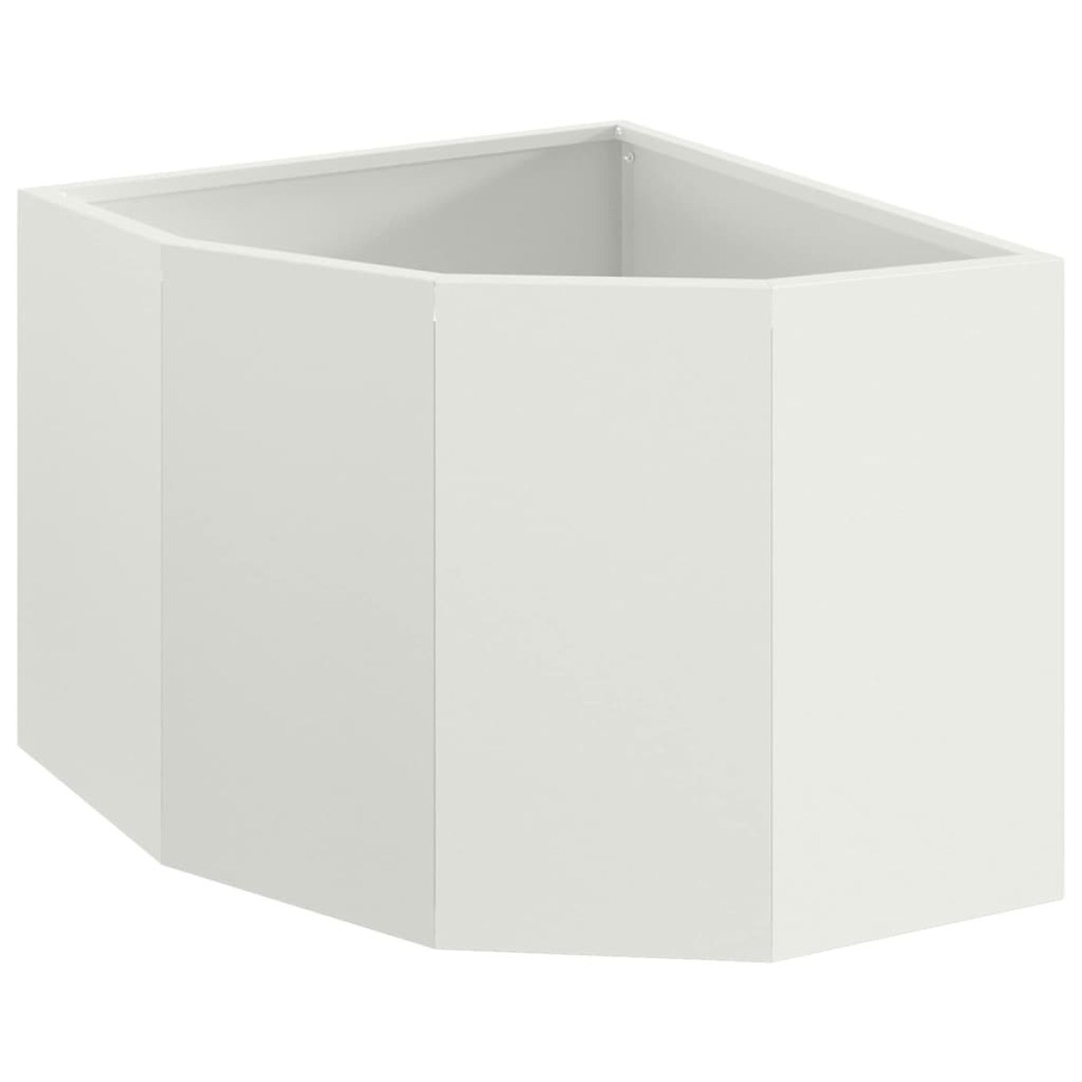 vidaXL Γωνιακό Ροδόδεντρο Λευκό 45 x 45 x 35 cm Ατσάλι