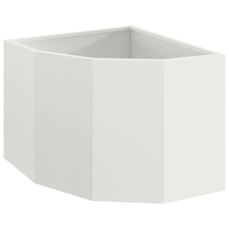 vidaXL Γωνιακό Ροδόδεντρο Λευκό 45 x 45 x 35 cm Ατσάλι