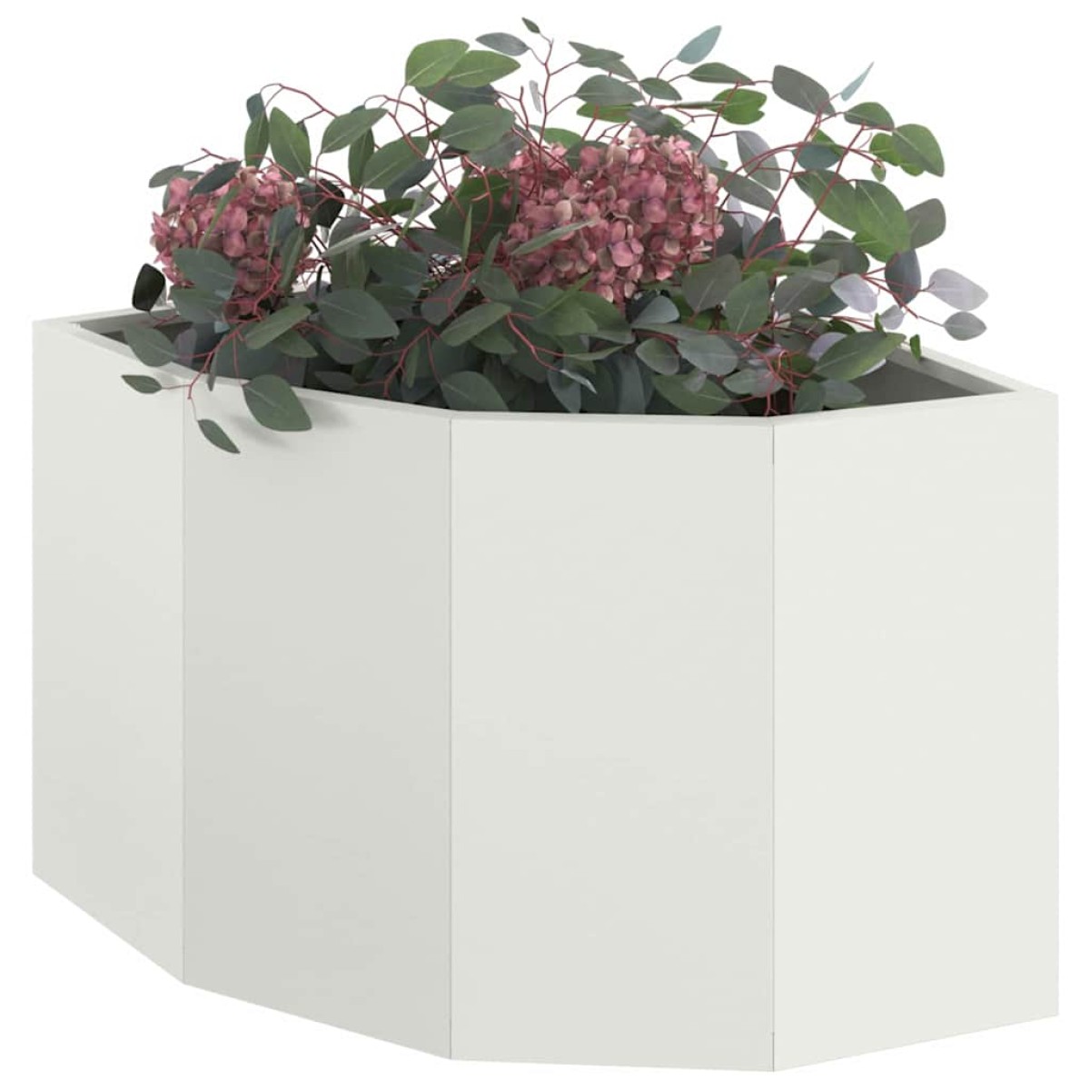 vidaXL Γωνιακό Ροδόδεντρο Λευκό 45 x 45 x 35 cm Ατσάλι