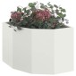 vidaXL Γωνιακό Ροδόδεντρο Λευκό 45 x 45 x 35 cm Ατσάλι