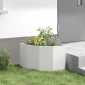 vidaXL Γωνιακό Ροδόδεντρο Λευκό 45 x 45 x 35 cm Ατσάλι
